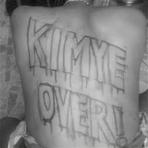 Kanye West Fan Gets Crazy Huge “KIMYE OVER!” Back Tattoo- PopStarTats