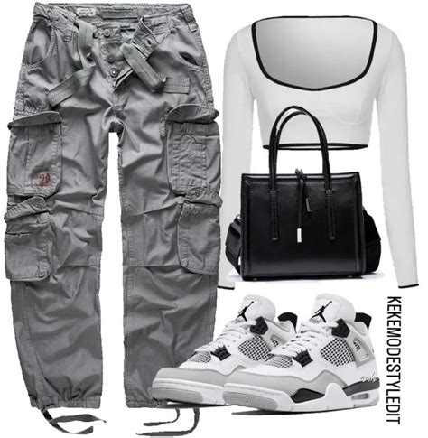 Jordan 4 military black outfit in 2022 | Black girl outfits, 4s outfit ...