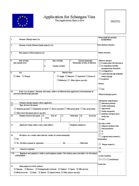 Poland Visa Application Form | Travel Visa | Stored Value Card