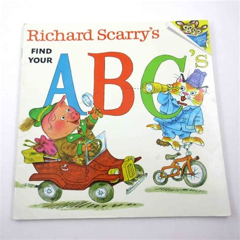 Richard Scarry's Find Your ABC's Vintage 1970s