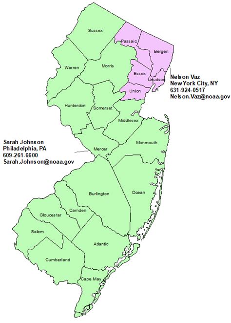 New Jersey NWS Contacts