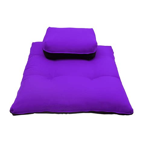 Meditation Zafu And Zabuton Set Cushions Exercise Yoga Mats Square Purple - Walmart.com