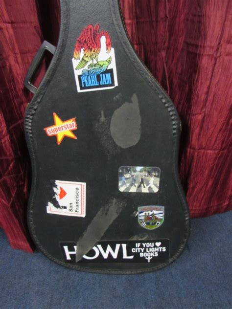 Lot Detail - GUITAR CASE WITH VINTAGE STICKERS