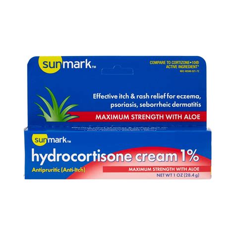 Sunmark 1% Strength Hydrocortisone Itch Relief Cream - 1 oz Tube