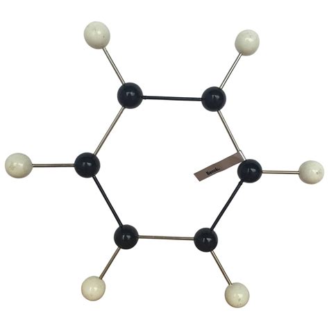 Vintage Ball and Stick Molecular Model of Benzene | Molecular, Ball ...