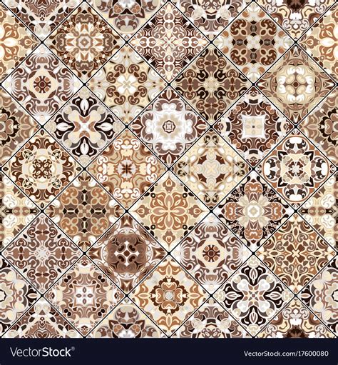 Abstract patterns in the mosaic set Royalty Free Vector