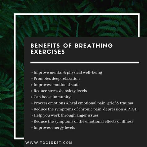 Benefits of Breathing Exercises