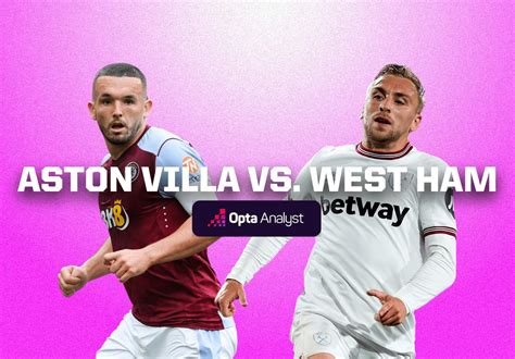 Aston Villa vs West Ham: Prediction and Preview | Opta Analyst