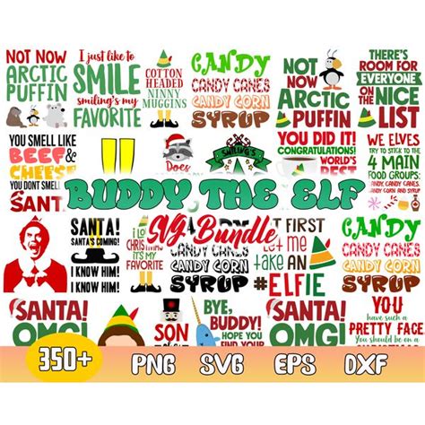 Buddy The Elf Bundle Svg, Buddy The Elf Svg, Elf Christmas S - Inspire ...