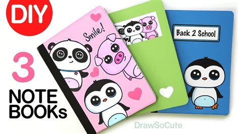 DIY Notebook Cover Designs for Back to School, Super EASY!