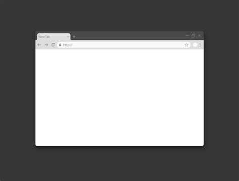 Template empty web browser page. Simple blank mockup website window ...