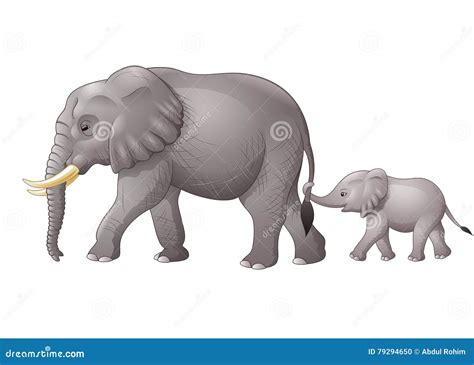 Baby Elephant. Cute Little Wild Animal Vector Drawn Illustration For Kids | CartoonDealer.com ...