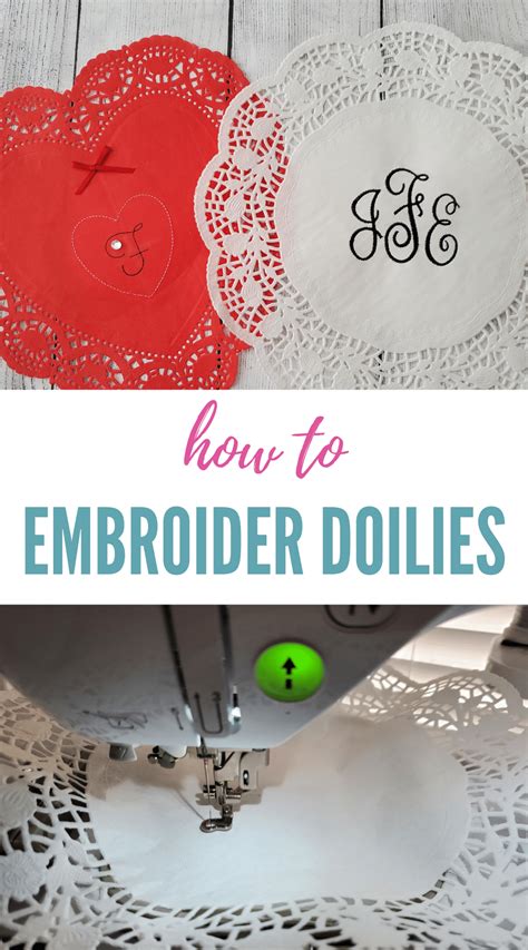 Machine Embroidered Doilies Tutorial