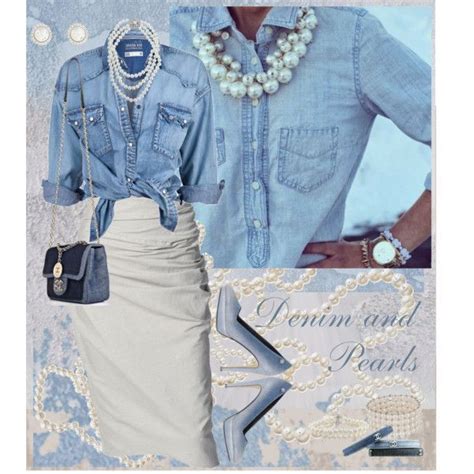 Denim and Pearls #DiamondAndPearlsTheme #fashion #jewelry in 2020 | Denim party, Denim and ...