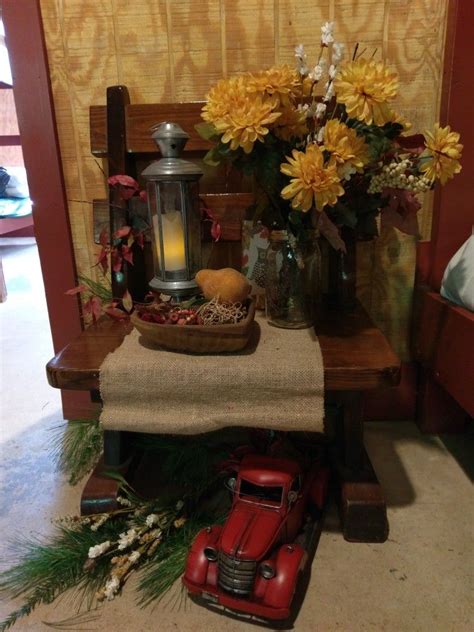 That little red truck... | Decor, Red truck, Table decorations