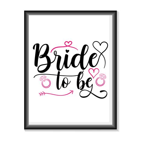 Bride to be Wedding quotes SVG, Bridal Party Hand Lettering SVG for T ...