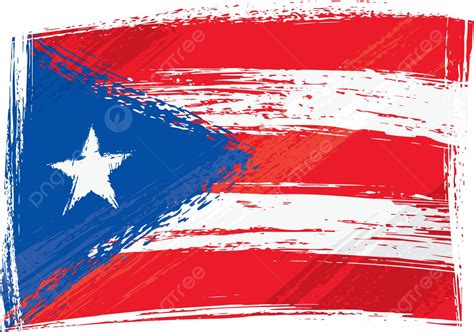 Grunge Puerto Rico Flag Flag Center Symbol Vector, Flag, Center, Symbol ...