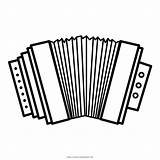 Muziek Colorare Fisarmonica Strumenti Musicali Ausmalbilder Accordeon  sketch template