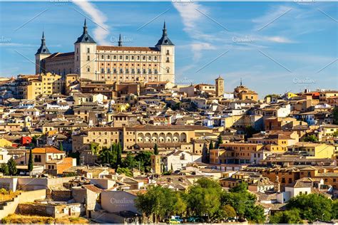 The Alcazar of Toledo, UNESCO heritage site in Spain | High-Quality ...