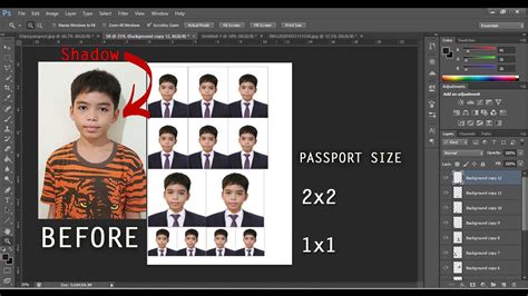 LAYOUT YOUR 2X2, 1X1 AND PASSPORT SIZE ID| DIY ID PICTURE|PHOTOSHOP TUTORIAL|RUSH ID PICTURE ...