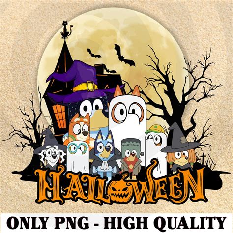 Bluey Halloween Png Spooky Bluey Png Bluey Hocus Pocus Png - Etsy UK