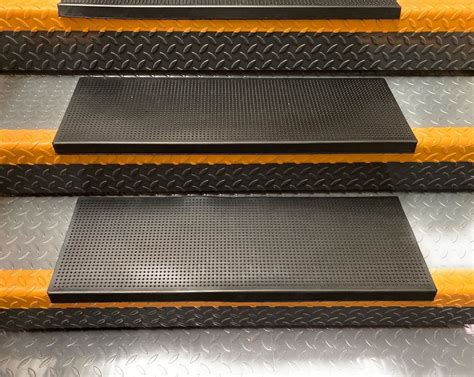 Rubber Stair Tread Heavy Duty Non-Slip Stair Pads, Outdoor & Indoor Stair Mats | eBay