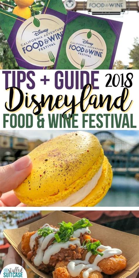 Guide for the Disneyland Food & Wine Festival + Printable Food Planner ...