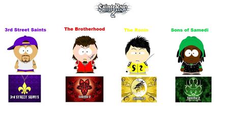 South Park: Saints Row 2 Gangs by deonpalmer45.deviantart.com on @DeviantArt