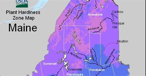 Farmers Know Best: Maine USDA Plant Hardiness Zones Map