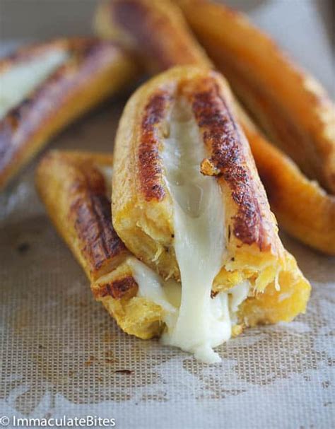 Baked Plantain with Cheese - Immaculate Bites