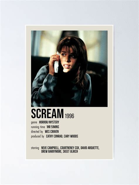 "Scream (1996) Poster" Poster for Sale by Tedaley2016 | Redbubble