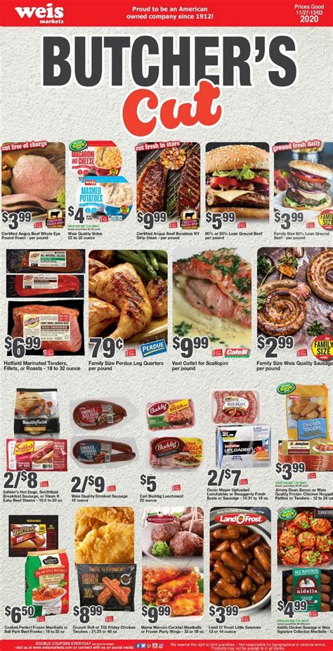 Weis Markets Weekly Ad Nov 27 – Dec 03, 2020