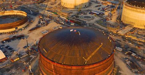 Venture Global: roof lifted on third Plaquemines LNG tank - LNG Prime