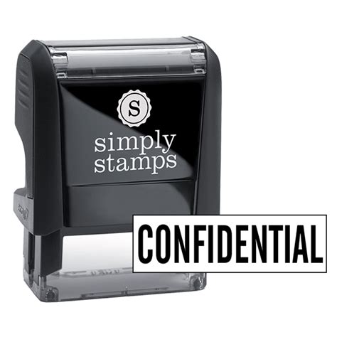 CONFIDENTIAL Narrow Rubber Stamp - Simply Stamps