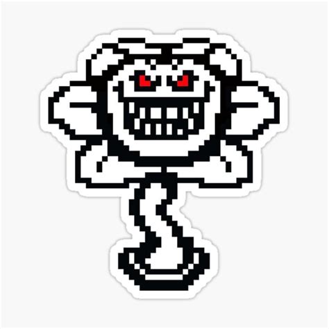 "Undertale Evil Flowey" Sticker by OrangeSquash2 | Redbubble