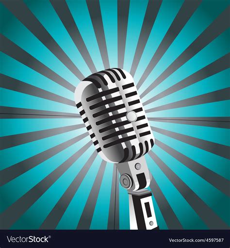 Mic background Royalty Free Vector Image - VectorStock