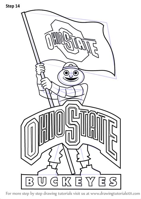 Learn How to Draw Ohio State Buckeyes Mascot (Logos and Mascots) Step ...