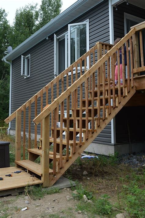 How to build deck stairs from pressure treated lumber • The Vanderveen ...