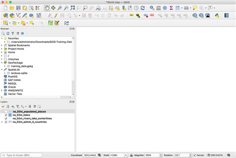 coordinate system - Map disappears after using Natural Earth projection in QGIS - Geographic ...