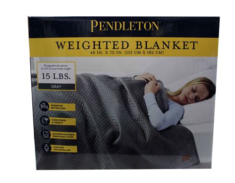 Pendleton Weighted Blanket Gray 48" X 72" 15 Lbs - Walmart.com ...