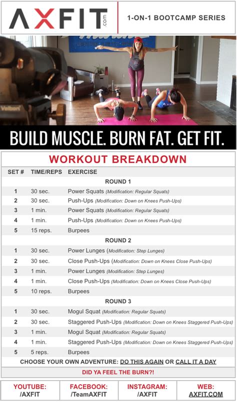 15 Minute Muscle Building, Fat Burning, HIIT Home Workout (Intense Body Toning) - AXFIT.COM