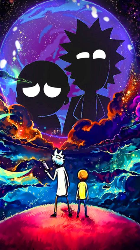 750x1334 Resolution Rick and Morty in Outer Space iPhone 6, iPhone 6S ...