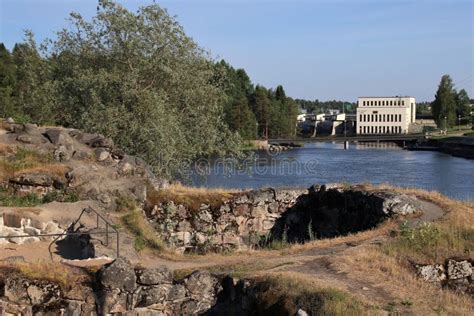 A View from the Ruins of the Kajaani Castle To the Town Stock Photo - Image of living, north ...