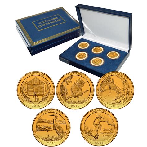 2015 America the Beautiful® National Parks Set- 24K Gold Plated