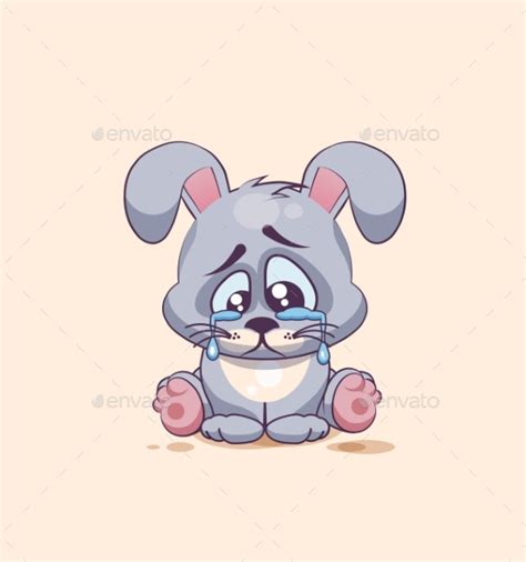 Animal Sad Cartoon Faces Clip Art