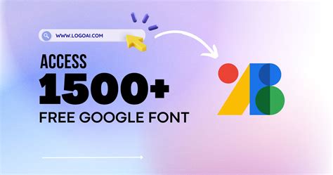 Access 1500+ Free Google Fonts for Your Logo Design - LogoAI.com