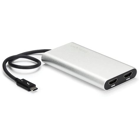 Startech .com Thunderbolt 3 to Dual HDMI AdapterThunderbolt to 2x HDMI ...