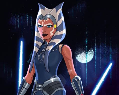 Ahsoka Tano Clone Wars season 7 art by @larajdraws • Instagram Anakin X Ahsoka, Ahsoka Tano ...