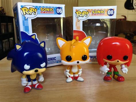 Funko Pop Sonic the Hedgehog - Sonic #06, Knuckles #08 and Tails #07 ...