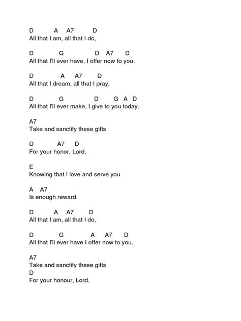 All That I Am Chords | PDF